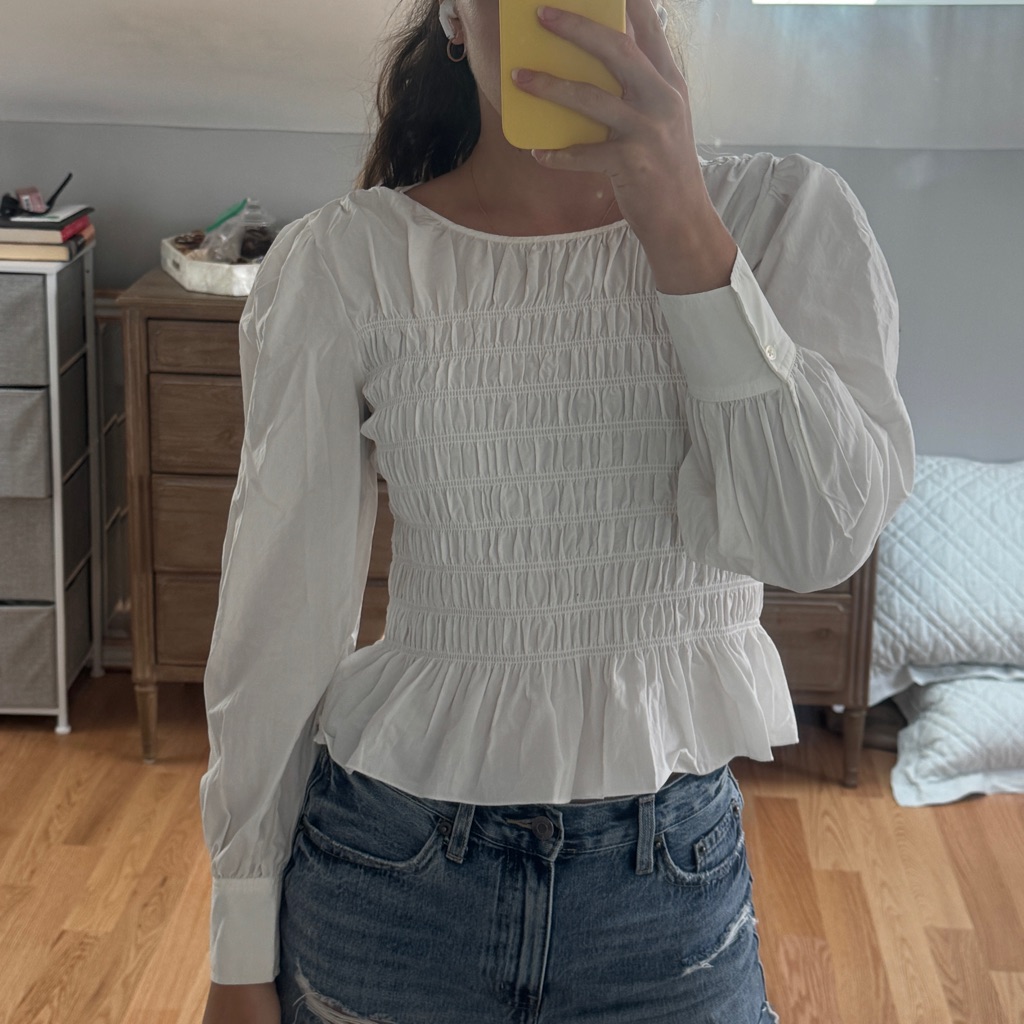 Rails Ruched Long Sleeve Top